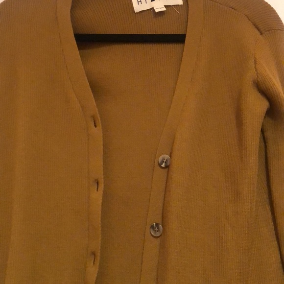 Mustard (brownish yellow) cardigan - Picture 3 of 3